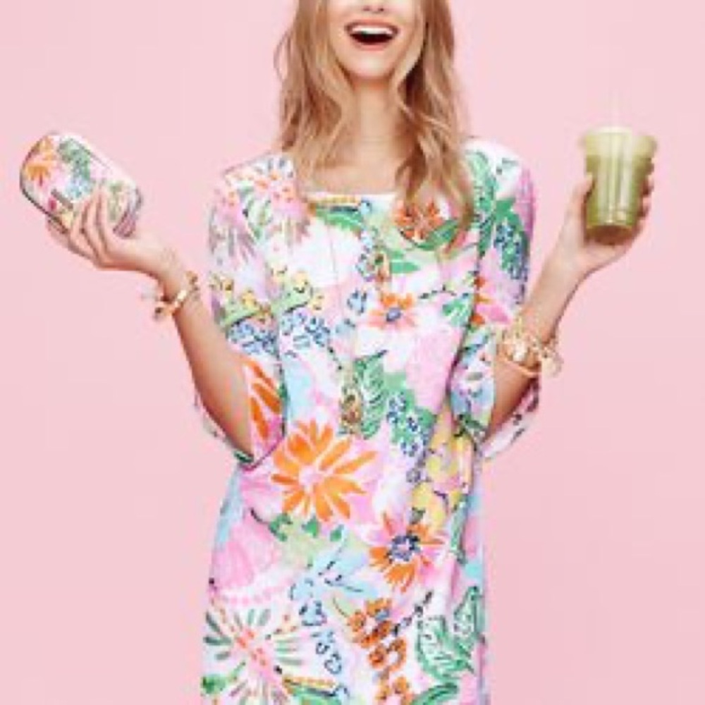 LILLY PULITZER for Target Nosey Posey Floral Dress - V-Neck In Back - Women’s XL